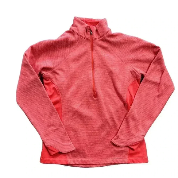 Columbia Tight Knit Coral Pullover | Women’s Small | 1/4 Zip Fleece Sweater for - Picture 1 of 11